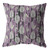 20 Lavender Black Fall Leaves Indoor Outdoor Zippered Throw Pillow
