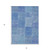 3' X 5' Denim Blue And Sky Blue Patchwork Washable Indoor Outdoor Area Rug