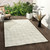 5' X 7' Gray And Ivory Geometric Stain Resistant Indoor Outdoor Area Rug