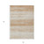 5' X 8' Copper And Ivory Striped Washable Indoor Outdoor Area Rug