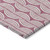 8' X 10' Blush And Beige Ogee Washable Indoor Outdoor Area Rug