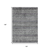10' X 14' Gray Silver And Charcoal Southwestern Washable Indoor Outdoor Area Rug