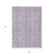 9' X 12' Purple And Ivory Geometric Washable Indoor Outdoor Area Rug