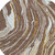 8' Brown Beige And Ivory Round Abstract Washable Indoor Outdoor Area Rug