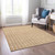 8' X 10' Copper And Ivory Geometric Washable Indoor Outdoor Area Rug