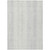 9' X 12' Silver And Ivory Striped Washable Indoor Outdoor Area Rug