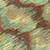 3' X 5' Brown Gold And Teal Blue Abstract Washable Indoor Outdoor Area Rug