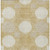 10' X 14' Gold Gray And Ivory Geometric Washable Indoor Outdoor Area Rug