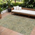 8' X 10' Beige And Blue Damask Washable Indoor Outdoor Area Rug
