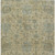 8' X 10' Beige And Blue Damask Washable Indoor Outdoor Area Rug
