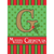 Merry Christmas Monogram Burlap Garden Flag - 603799357012