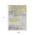9' X 12' Gold And Gray Abstract Washable Indoor Outdoor Area Rug
