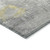 9' X 12' Gold And Gray Abstract Washable Indoor Outdoor Area Rug