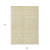 9' X 12' Wheat And Ivory Southwestern Washable Indoor Outdoor Area Rug