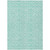 10' X 14' Turquoise And Teal Blue Medallion Washable Indoor Outdoor Area Rug