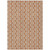 8' X 10' Copper And Beige Ogee Washable Indoor Outdoor Area Rug