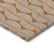 8' X 10' Copper And Beige Ogee Washable Indoor Outdoor Area Rug