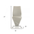 Set of Two Light Gray Faux Leather Modern Dining Chairs