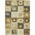 3' X 5' Beige Gold And Denim Blue Geometric Washable Indoor Outdoor Area Rug
