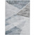 8' X 10' Sky Blue Gray And Charcoal Abstract Washable Indoor Outdoor Area Rug