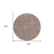 8' Terra Cotta Copper And Taupe Round Floral Washable Indoor Outdoor Area Rug