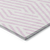 8' Round Pink and White Round Geometric Washable Non Skid Indoor Outdoor Area Rug