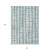 10' X 14' Sky Blue And Gray Striped Washable Indoor Outdoor Area Rug