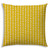 17" X 17" Cream And White Blown Seam Geometric Lumbar Indoor Outdoor Pillow