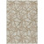 10' X 14' Beige Ivory And Brown Geometric Washable Indoor Outdoor Area Rug