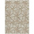 10' X 14' Beige Ivory And Brown Geometric Washable Indoor Outdoor Area Rug