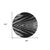 8' Black And Gray Round Abstract Washable Indoor Outdoor Area Rug