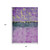 8' X 10' Plum And Gold Abstract Washable Indoor Outdoor Area Rug