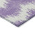 9' X 12' Purple And Ivory Chevron Washable Indoor Outdoor Area Rug