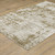 10' X 13' Beige Gold And Grey Abstract Power Loom Stain Resistant Area Rug