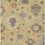 10' X 14' Gold Ivory And Brown Floral Washable Indoor Outdoor Area Rug