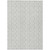 10' X 14' Silver And Ivory Ogee Washable Indoor Outdoor Area Rug