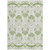 10' X 14' Green Beige And Taupe Oriental Washable Indoor Outdoor Area Rug