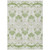 10' X 14' Green Beige And Taupe Oriental Washable Indoor Outdoor Area Rug