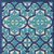 3' X 4' Navy Blue Ivory And Blue Trellis Indoor Outdoor Area Rug