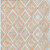 8' X 10' Peach And Ivory Geometric Washable Indoor Outdoor Area Rug