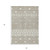 5' X 8' Taupe And Ivory Geometric Washable Indoor Outdoor Area Rug
