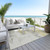8' X 10' Gold And Gray Abstract Washable Indoor Outdoor Area Rug