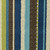 5' X 8' Blue and Green Striped Stain Resistant Indoor Outdoor Area Rug