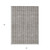 5' X 8' Taupe And Ivory Striped Washable Indoor Outdoor Area Rug