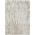 8' X 10' Ivory And Off White Abstract Washable Indoor Outdoor Area Rug