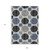 9' X 12' Gray Black And Blue Geometric Washable Indoor Outdoor Area Rug