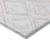 3' X 5' Pink And Ivory Geometric Washable Indoor Outdoor Area Rug