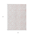 3' X 5' Pink And Ivory Geometric Washable Indoor Outdoor Area Rug