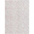 3' X 5' Pink And Ivory Geometric Washable Indoor Outdoor Area Rug