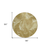 8' Brown Beige And Ivory Round Abstract Washable Indoor Outdoor Area Rug
